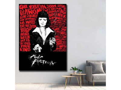 Pulp Fiction rojo y negro