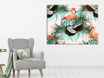 Flamenco y coco tropical