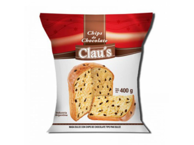 Claus Pan Dulce con Chips 400g