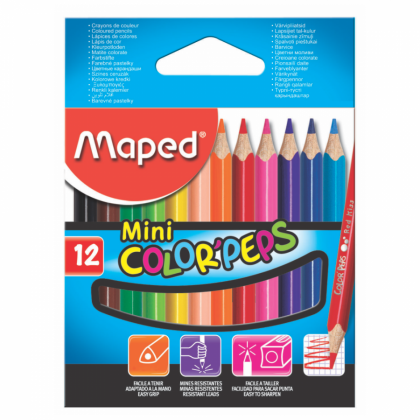 Maped Lapices de Colores Cortos x12u