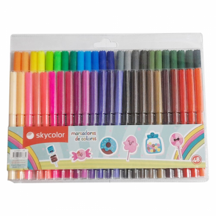 Skycolor Fibras de Colores x 48u