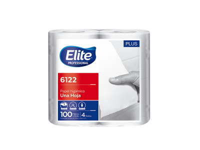 PAPEL HIGIENICO ELITE BCO. 6122 * 4* 100 MT