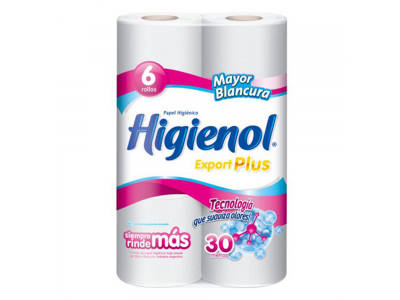 PAPEL HIGIENICO HIGIENOL PLUS  6 *  30 mt