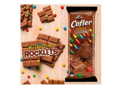 ARCOR CHOCOLATE COFLER ROCKLETS 100G