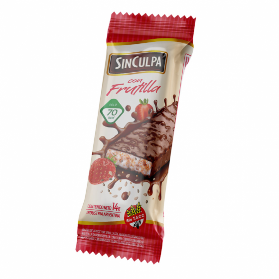 ALIM SIN CULPA BARRA ARROZ CHOCOLATE FRUTILLA