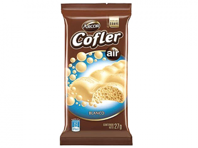 ARCOR CHOCOLATE COFLER AIREADO BCO.27G