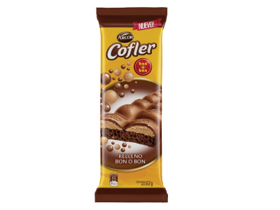 ARCOR CHOCOLATE COFLER AIREADO R.BOB 67G