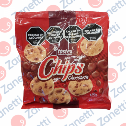 TOSTEX GALLETITA CHIPS CHOCO 120G