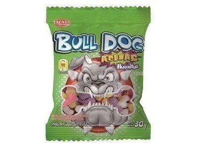 LACASA GOMA BULL DOG HUESITOS 30G