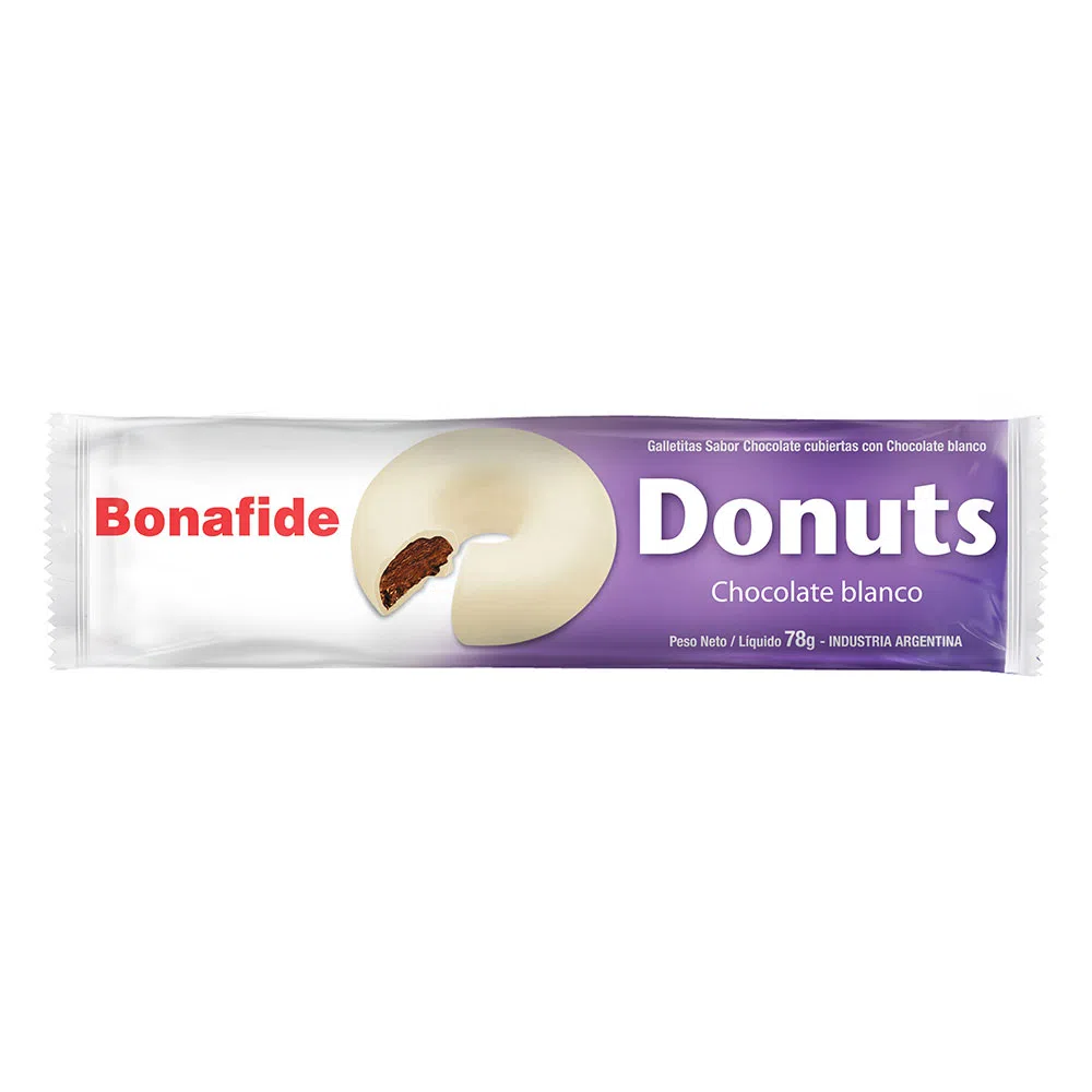 BONAFIDE GALLETITAS DONUTS BLANCAS 78G